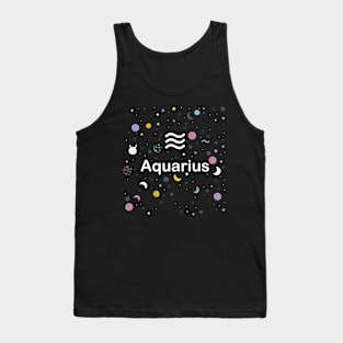 Aquarius zodiac sign Tank Top